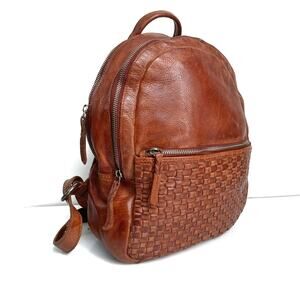 Elegant Brown Leather Backpack
